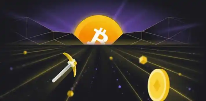 Panoramic view of a high-capacity cryptocurrency mining farm with rows of miners