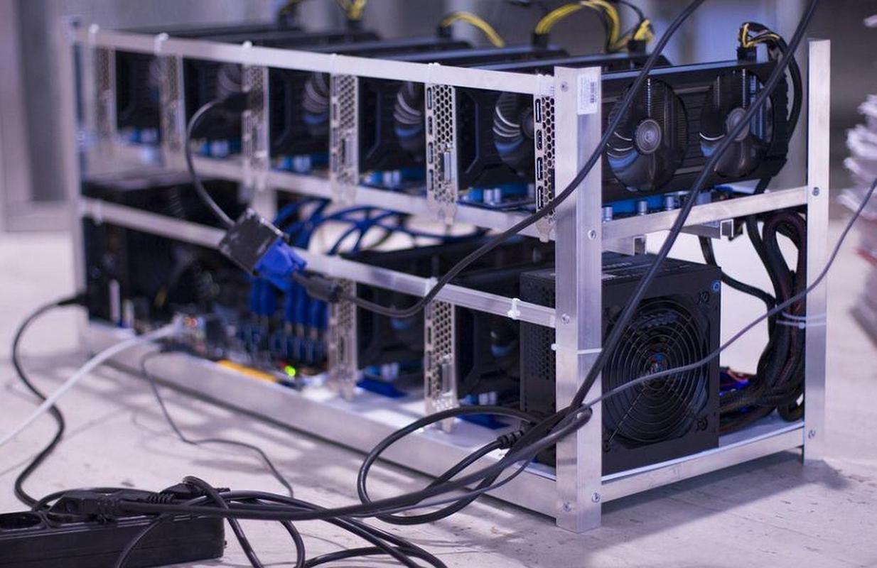 Close-up of powerful ASIC miners, highlighting the intricate circuitry and cooling systems